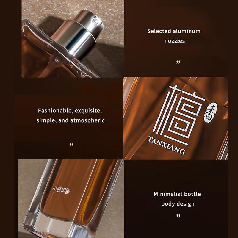 Sandalwood Fragrance Perfume, 1 Box Long Lasting Fragrance Perfume for Men & Women, Eau De Toilette for Daily Use, Christmas Gift