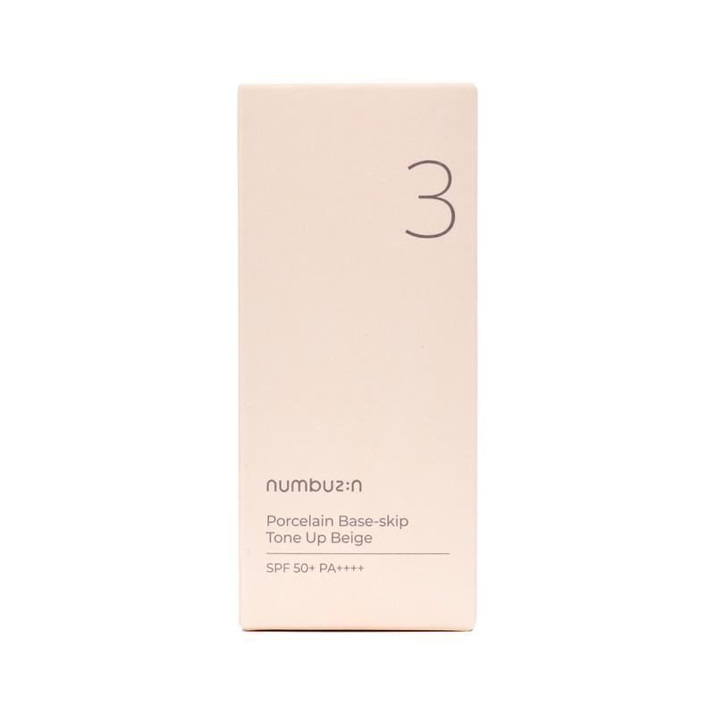 numbuzin No.3 Porcelain Base-skip Tone Up Beige (50ml) Makeup Primer