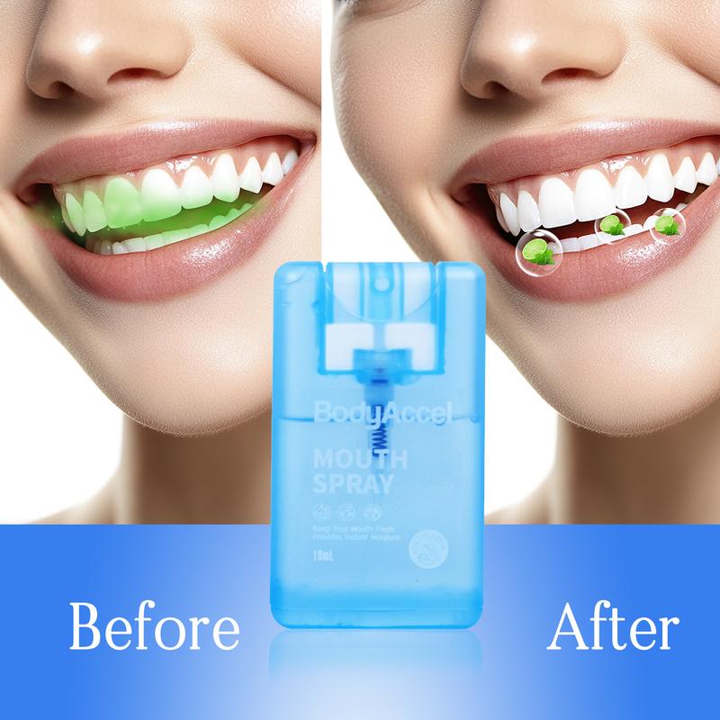 BodyAccel Oral Spray Portable Breath Freshener for Long-Lasting Freshness