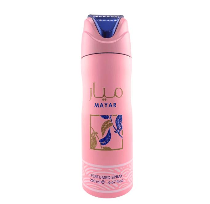 LATTAFA MAYAR DEODORANT SPRAY FOR WOMEN 6.67FL.OZ Body Care Pack Scent Jasmine Body Care Comfort Cosmetic Aroma Cleanser Scented