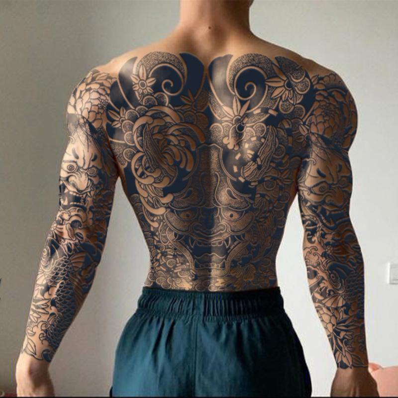 Creative Realistic Dragon Pattern Arm Tattoo Stickers, 5pcs Waterproof Temporary Tattoos, Body Art Decorations For Men & Women