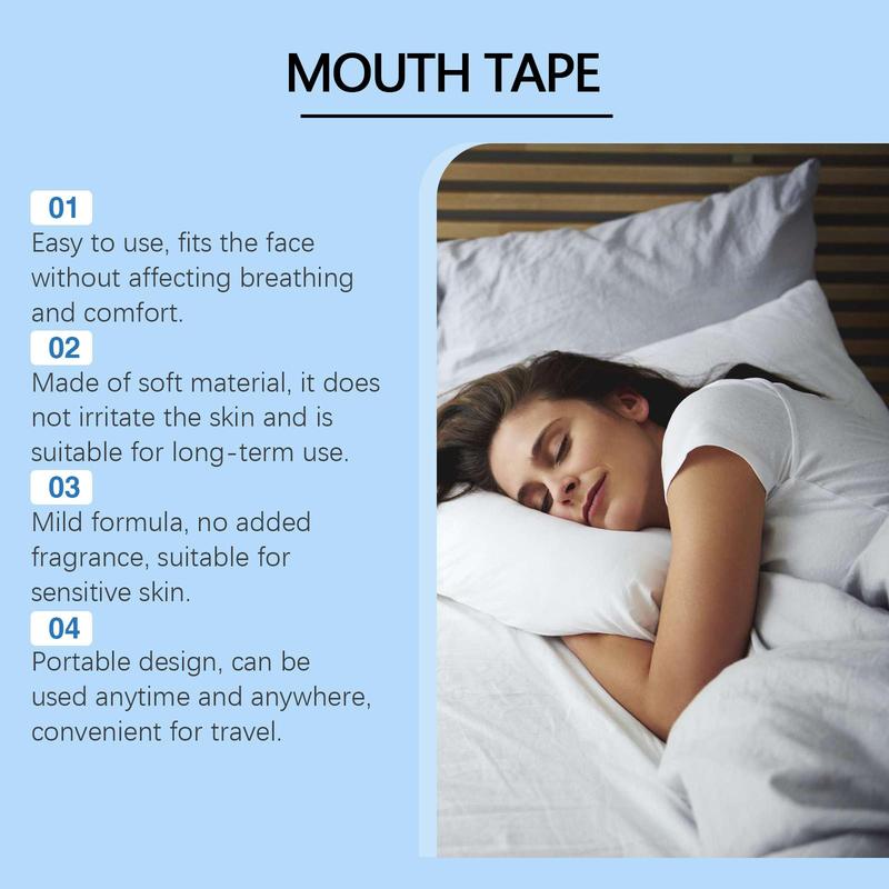 Sleep Mouth Tape, 30pcs box Portable Sleep Mouth Cover, Nasal Care Tape for Christmas Gift, Skin Care Product for Women & Men