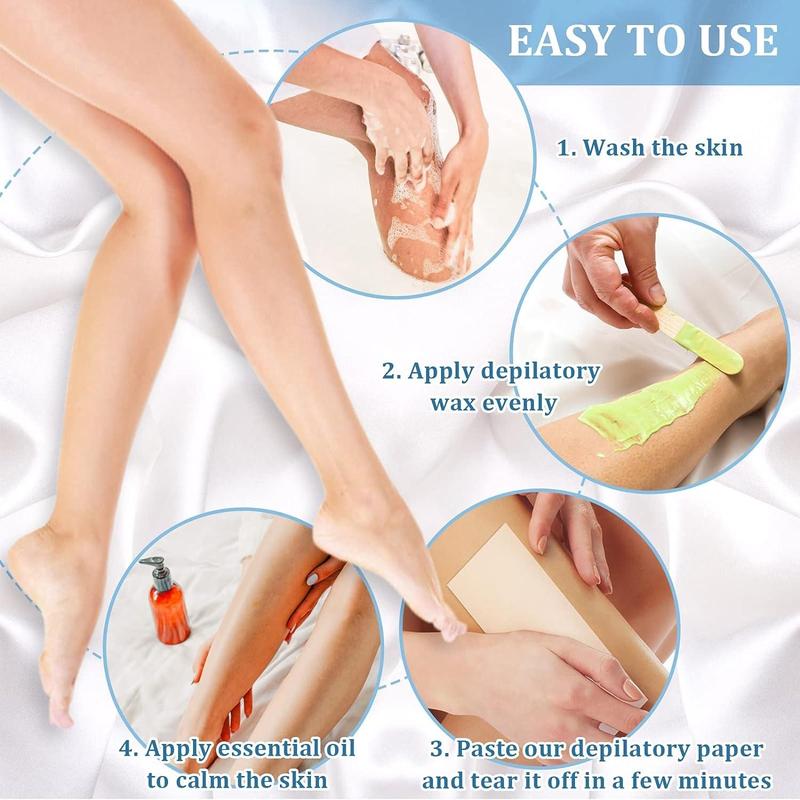 Disposable Waxing Strips, 300pcs Hair Removal Paper, Hair Removal Auxiliary Tool for Body, Bikini Hair Removal, Honey Wax Hair Removal Auxiliary Tool