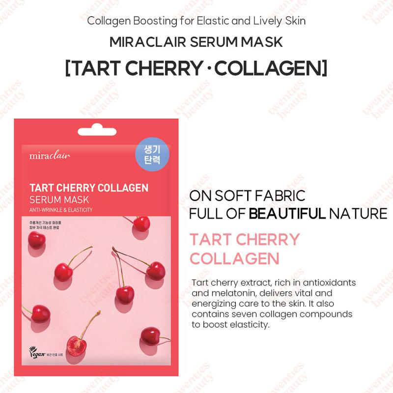 miraclair Tart Cherry Collagen Serum Mask