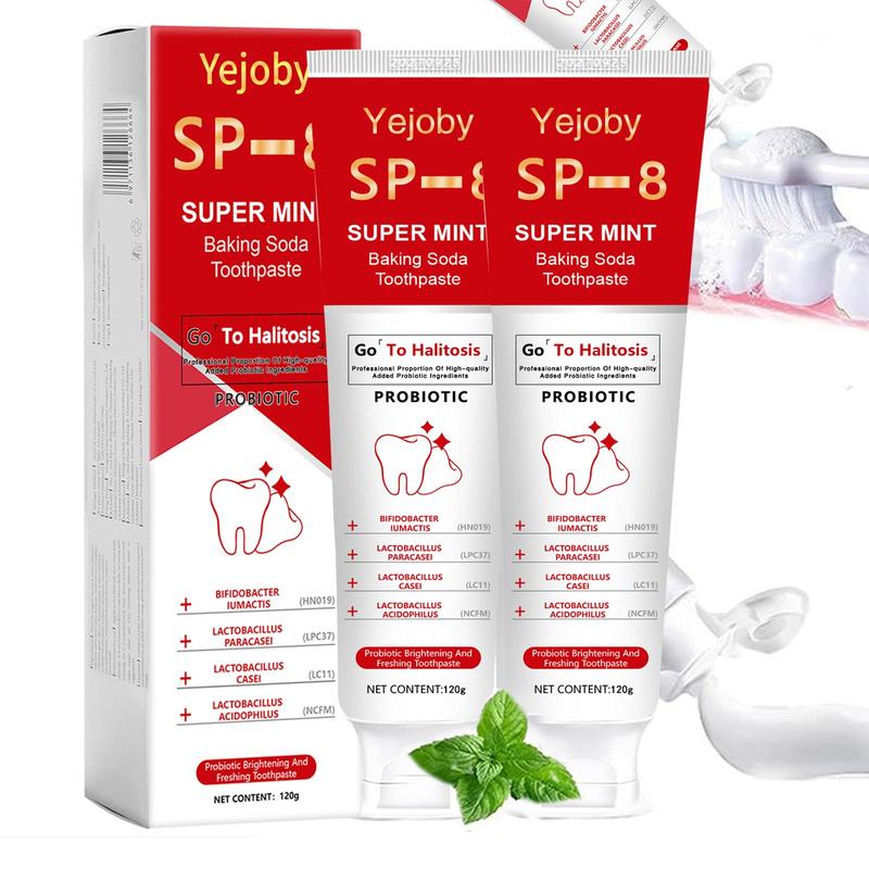 [+5$Get 2Pcs] SP-8 Probiotic Whitening Toothpaste, Free of Fluoride, Hydroxyapatite, Anti plaque, Oral Health Management Teeth Whitening Solution Effect is better than SP-6 and SP-7,SP-8 SP-6 SP-4 sp-8 sp-6 sp-4 sp8 sp6 sp4 SP-10