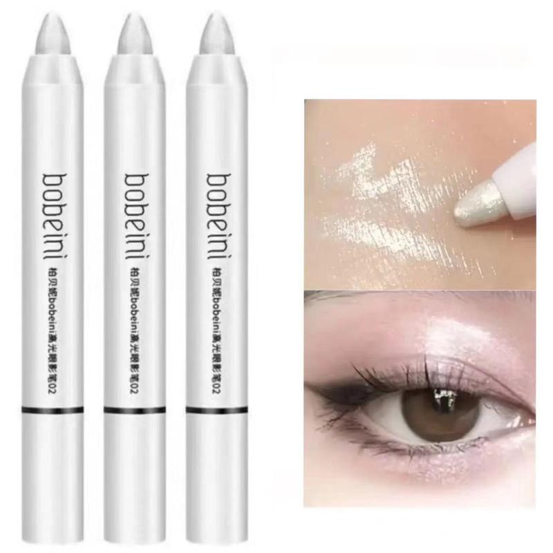 Long Lasting Glitter Eyeshadow Pen, Waterproof Shimmer Eye Shadow Pen, Brightening Highlighting Stick for Crystal Eye Makeup, Sparkling Eyeliner Pen