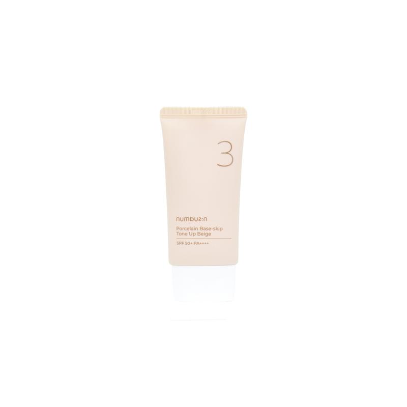 numbuzin No.3 Porcelain Base-skip Tone Up Beige (50ml) Makeup Primer