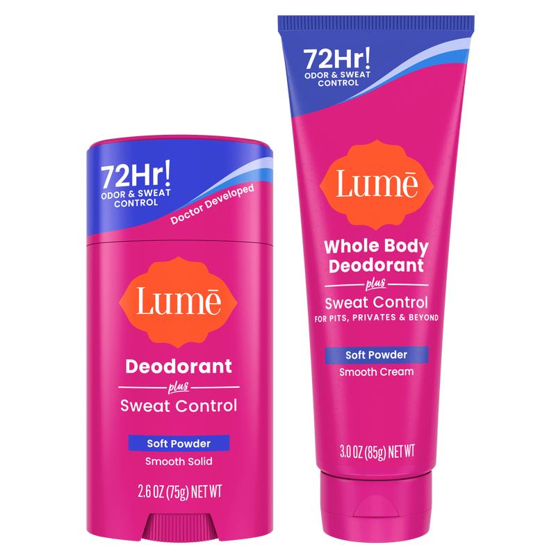 Sweat Control Lume Deo Duo - 72 Hour Odor and Sweat Control Body Care Cream