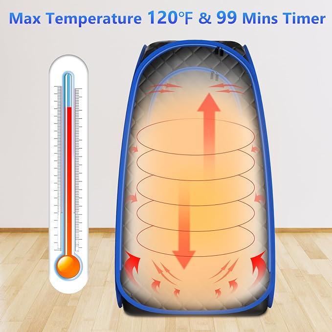 Portable Steam Sauna, Home Spa, Personal Steam Sauna, Portable Sauna for Home, Remote Control,Foldable Steam Sauna, Sauna Tent Sauna Box,Folding Chair Portable Foldable Portable Personal XL Portable home spa