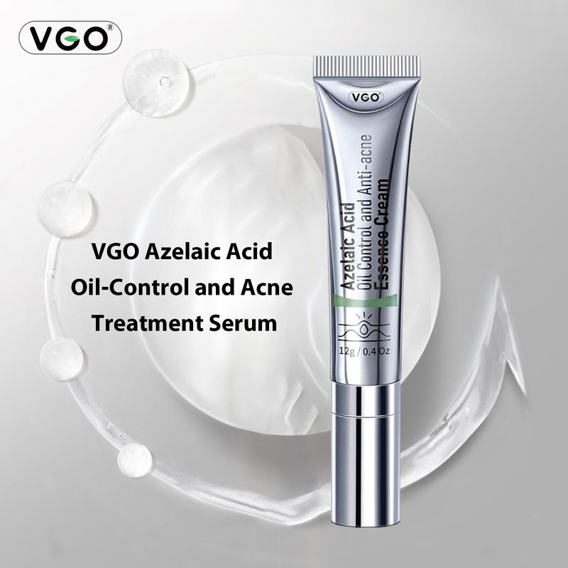 VGO Relief Facial Serum Remove a_c_n_e Essence Face Serum, 12ml 0.4oz Skincare Which Make Skin Clear Acne Azelaic Acid