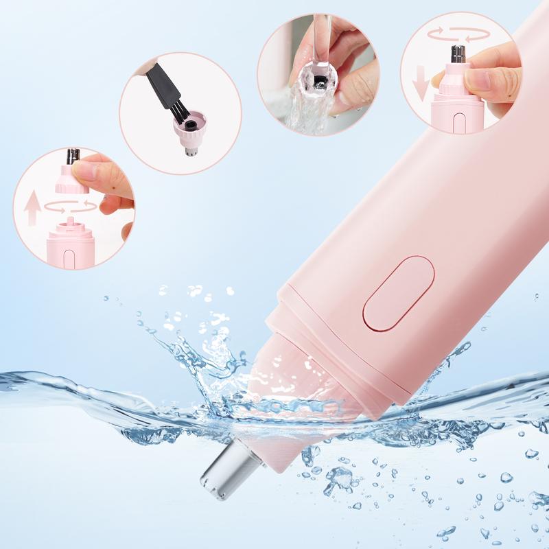 2-in-1 Portable Nose - Facial Hair Trimmer, Comfortable, Rechargeable. Electric Shaver, Eyebrow, Body, Nose Pore Removers, Gift for Winter, Christmas.