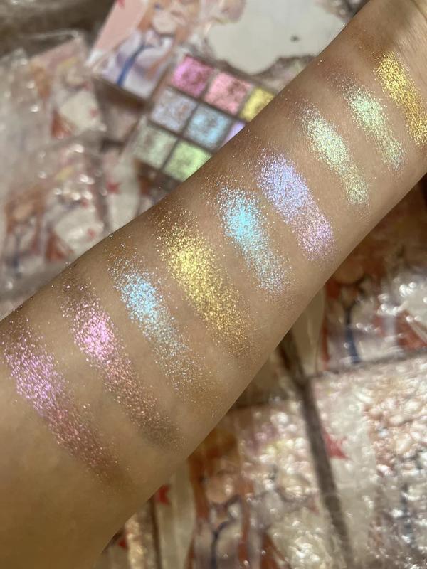 Dream Girl  Glitter Eyeshadow Palette Makeup Shimmer Pastel Duo Chrome