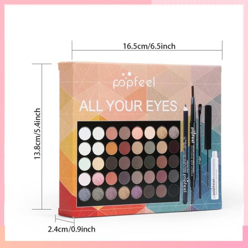 Pure Vie All-in-One Holiday Gift Makeup Set Cosmetic Essential Starter Bundle Include Eyeshadow Palette Lipstick Concealer Blush Mascara Foundation Face Powder - Makeup Kit for Women Full Kit