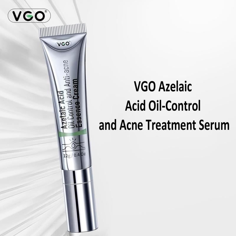 VGO Relief Facial Serum Remove a_c_n_e Essence Face Serum, 12ml 0.4oz Skincare Which Make Skin Clear Acne Azelaic Acid