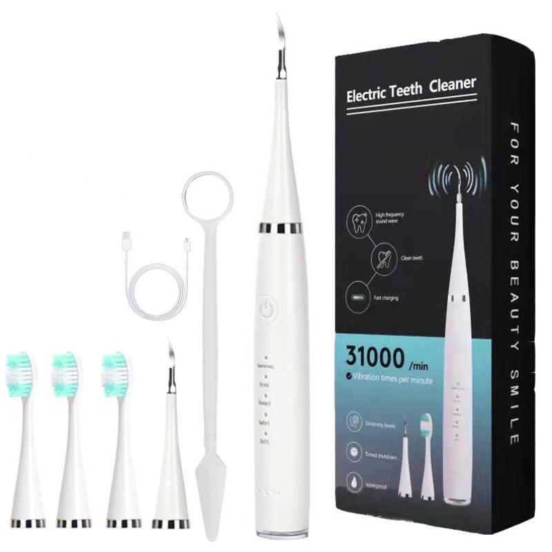 2 in 1 Electric Toothbrush & Water Flosser Set, 1 Set Tooth Cleaner & Brush Heads & Mouth Mirror & Charging Cable, Oral Care Tool, Oral Hygiene Product