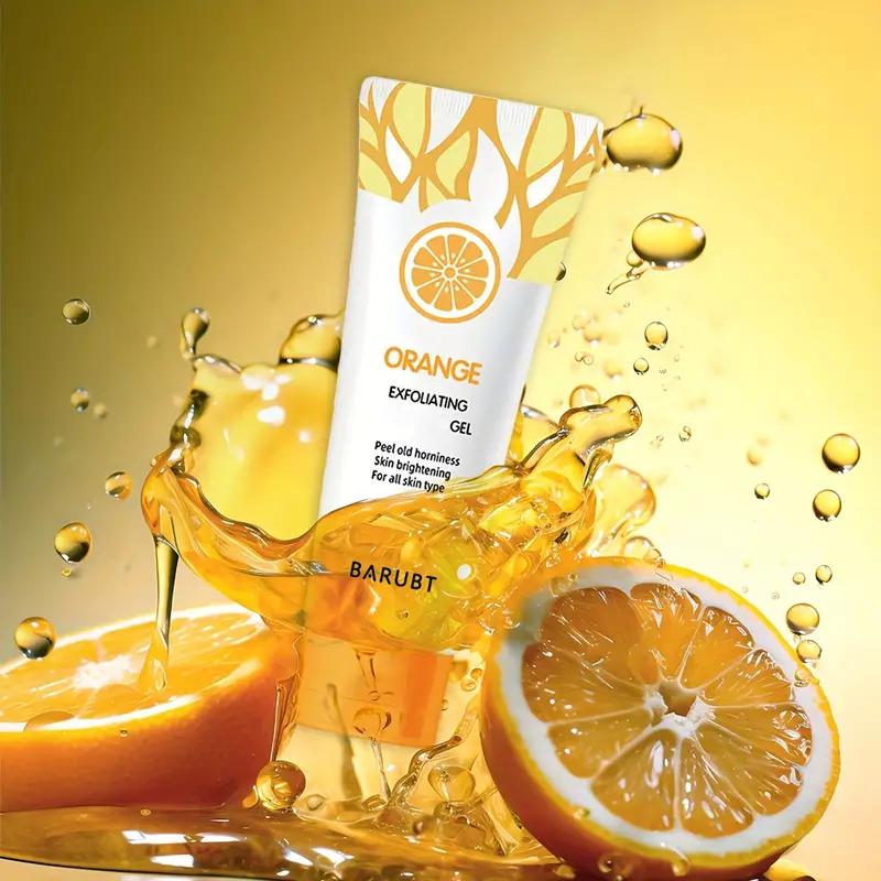 Gentle Exfoliant,Exfoliating Cleanser,Orange Exfoliating Gel,Cleansing Gel - 50g,Exfoliating, Moisturizing,Exfoliating All Skin Types Exfoliating Gel Skin Care Daily