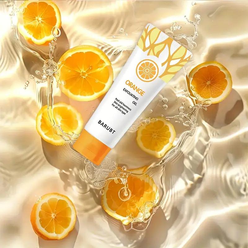 Gentle Exfoliant,Exfoliating Cleanser,Orange Exfoliating Gel,Cleansing Gel - 50g,Exfoliating, Moisturizing,Exfoliating All Skin Types Exfoliating Gel Skin Care Daily