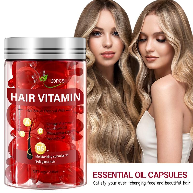 Hair Vitamin Capsule Essential Oil, 1 Box Deeply Nourishing Hair Oil for Christmas Gift, Hair Care & Styling Product for Women & Men