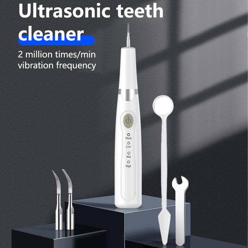 JOYYE Teeth Cleaner,effectively removes plaque and stains without damaging gums with ultrasonic technology. Cleans teeth and mouth for fresh breath. Small and portable USB rechargeable, Father's day gift Oral Plug Cordless Cleansing