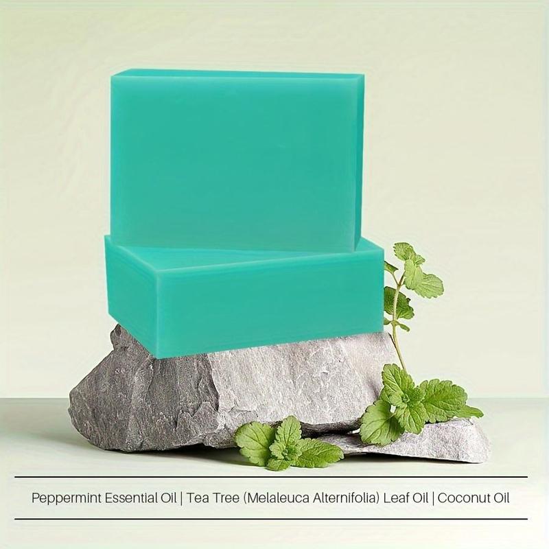 Peppermint Soap Bar, 2 Counts set Moisturizing Soap Bar for Face & Body, Deep Cleansing Soap Bar for Women & Men, Skin Pore Cleanser