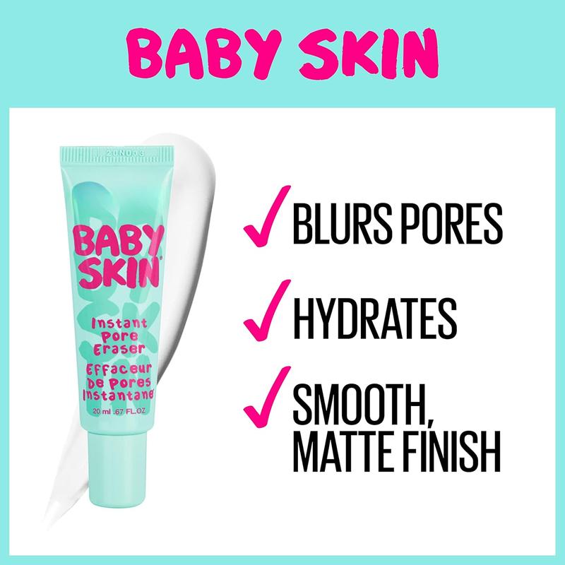 Baby Skin Instant Pore Eraser Primer Makeup, Clear, 1 Count