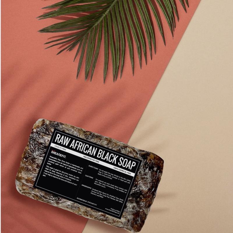 Raw African Black Soap Bar - For All Skin Types - Face, Body, (1 Pound) Cleansing Body Care Body Care Cleansing