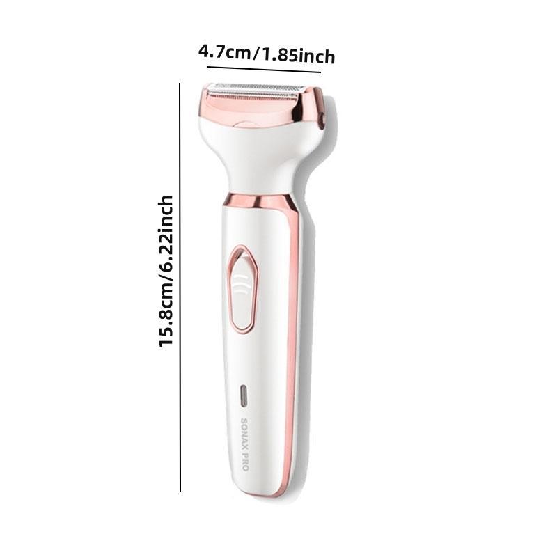 4 in 1 Electric Hair Removal Tool, USB Rechargeable Grooming Kit for Body, Face, Nose, Arms, Legs, Bikini Area, Body Razor for Women