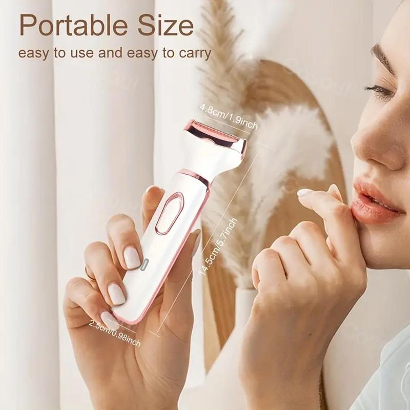 Comfort 4 in 1 Waterproof Electric Shaver, 1 Box Rechargeable Portable Electric Trimmer for Body, Shaver Trimmer, Easy To Use Shaver for Women, Epilator Hair Remover, Summer Gift, Epilator Hair Remover, Personal Care Appliances, Christmas Gift