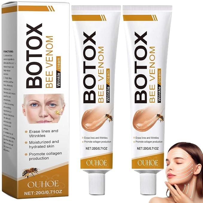 Niesha Botox Bee Venom Cream 2PCS - Wrinkle Removal And Firming, Moisturizing, Lifting And Recovery - All Skin Types - Anti-Aging Bee Venom Cream