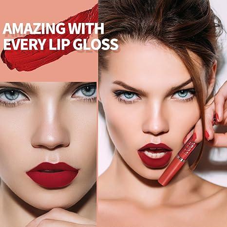 6Pcs Matte Liquid Lipstick Makeup Set, Matte liquid Long-Lasting Wear Non-Stick Cup Not Fade Waterproof Lip Gloss