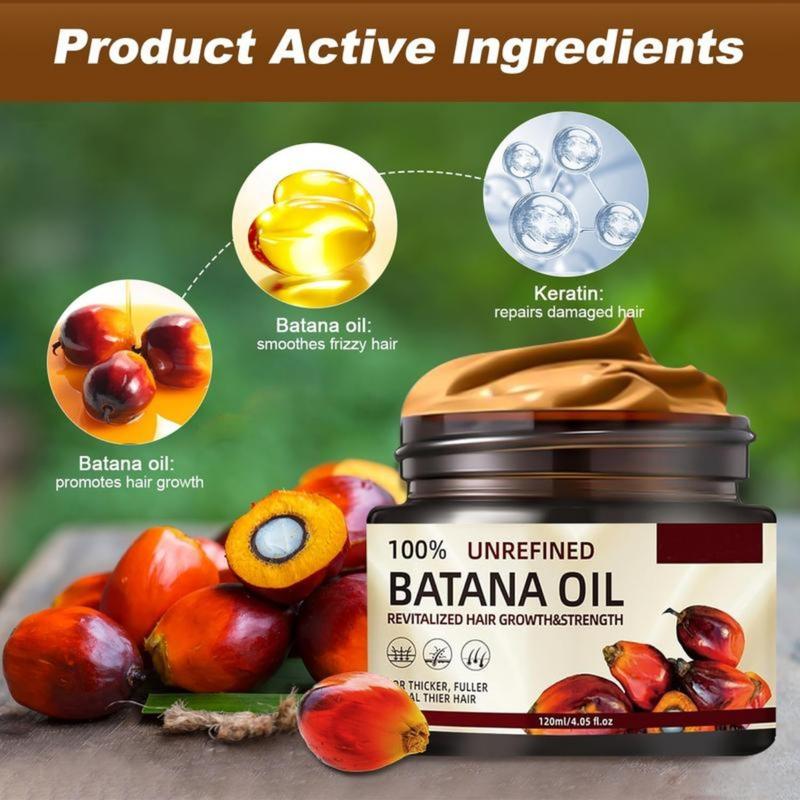 100% Raw Batana Oil for Hair Growth, Natural Raw and Pure Unrefined Batana Oil Organic Hair Growth Batana Oil Prevent Hair Loss Haircare Conditioner Comfort Cleansing glass rose bottle christmas 2024 ornament