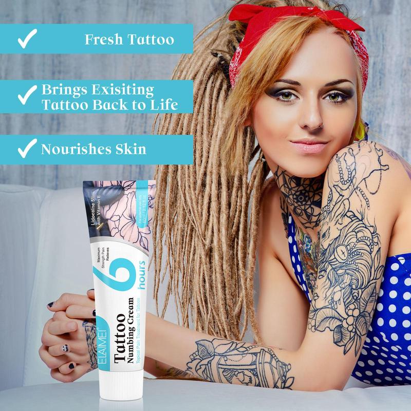 Tattoo Numbing Cream, Quick-Acting Tattoo Care Cream, Alcohol-free Local Anesthesia Cream, Suitable for Care During Tattoo, Can Also Be Used for Hemorrhoid, Christmas Gift