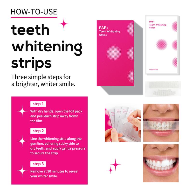 Teeth Whitening Strips - 30+ Uses, Effective, Painless, Non-Sensitive, Easy to Use - Oral