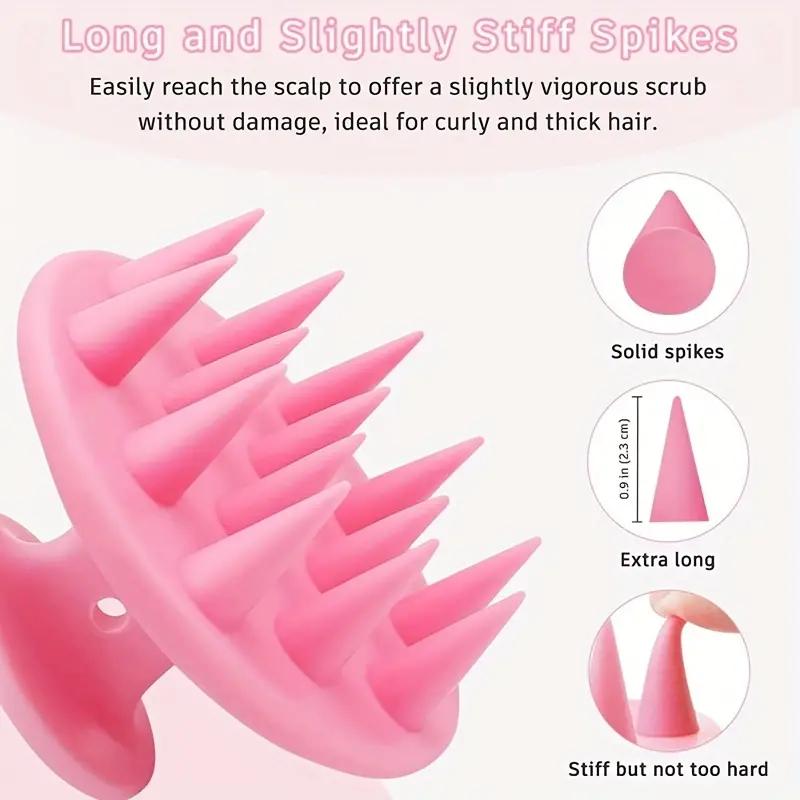 Soft Silicone Scalp Massager Brush for Personal Care Body Care Handle Comfort