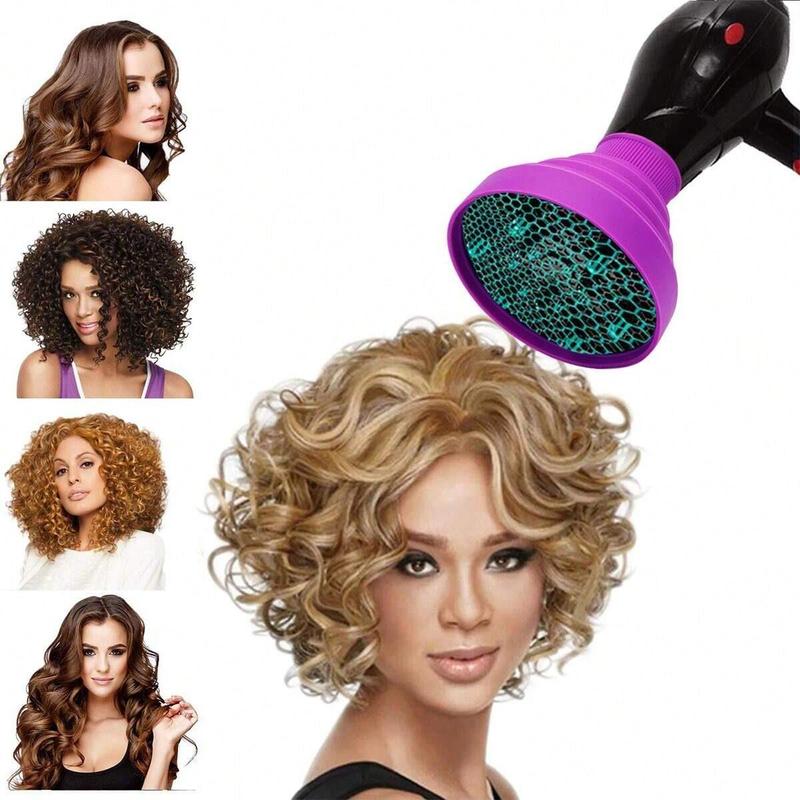 Portable Hair Dryer Diffuser, Foldable Hair Dryer Attachment, Lightweight Travel Design Hair Dryer Accessories for Salon & Home Use