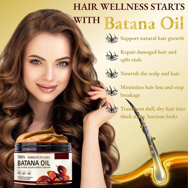 100% Raw Batana Oil for Hair Growth, Natural Raw and Pure Unrefined Batana Oil Organic Hair Growth Batana Oil Prevent Hair Loss Haircare Conditioner Comfort Cleansing glass rose bottle christmas 2024 ornament