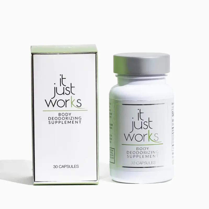 It Just Works Natural Deodorant Supplement for Complete Body Freshness & Wellness - Vitamin-Rich Ingredients - Dietary, Edible - Fitness, Healthcare