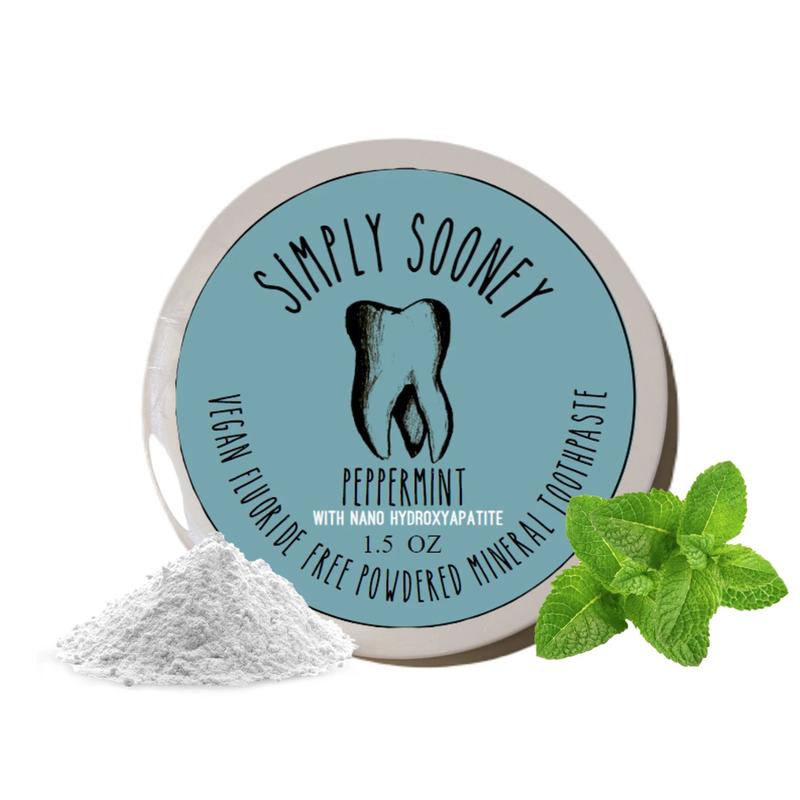 Nano-hydroxyapatite Remineralizing Organic Vegan Fluoride Free Mineral Tooth Powder 1.5oz