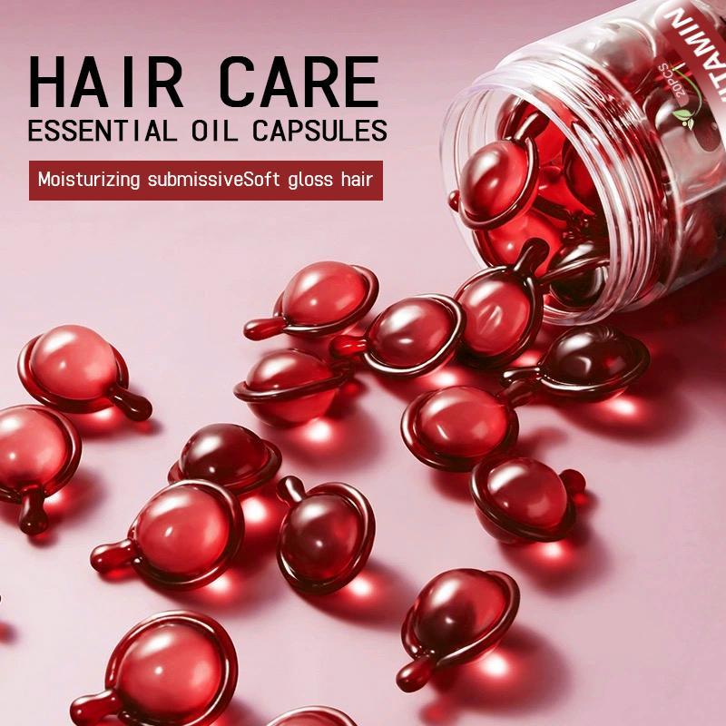 Hair Vitamin Capsule Essential Oil, 1 Box Deeply Nourishing Hair Oil for Christmas Gift, Hair Care & Styling Product for Women & Men