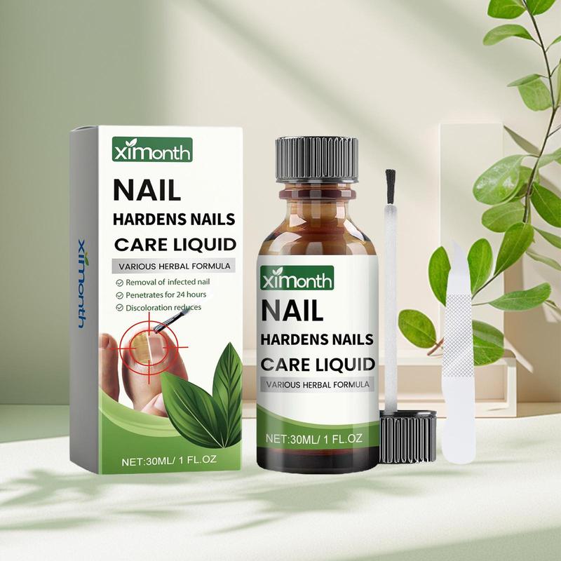 Nail Care Liquid Kit, 1 Set Nail Strengthening Care Liquid with Nail File, Nail Care Product for Women & Men, Foot Nail Care Product, Nail Supplies, Christmas Gift