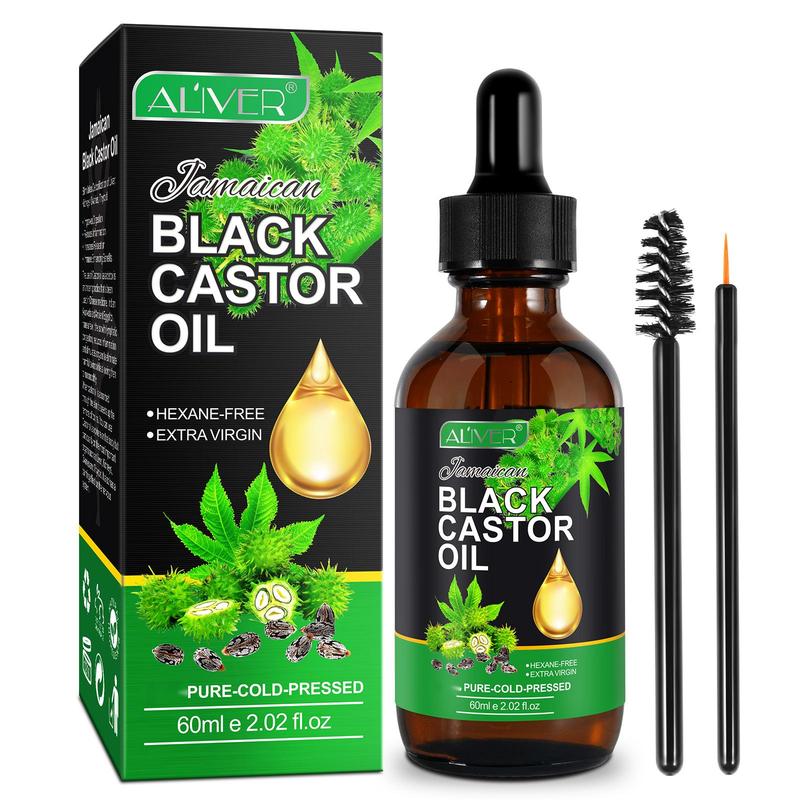 Aliver Body Care Jamaican Black Castor Oil (60ml), with Gua Sha or Castor Oil Pack Set. Comfort Cosmetic Comfort Cosmetic