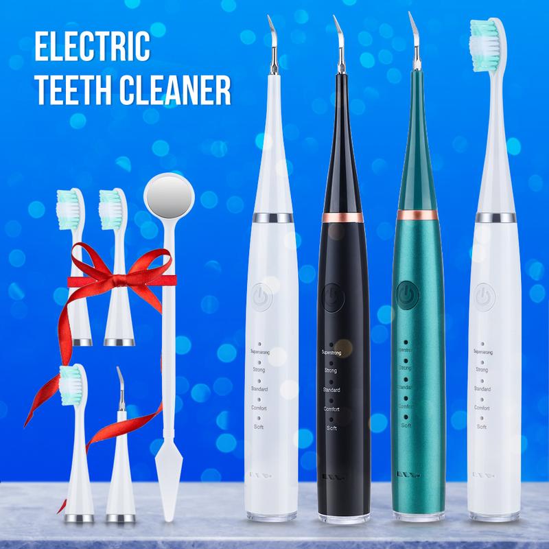 Professional Electric Toothbrush Kit with 6 Cleaning Modes, 1 Count Rechargeable Deep Cleaning Toothbrush with 3 Brush Heads, Oral Care Tool for Daily Use