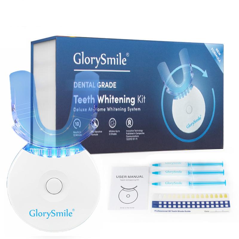 LED Teeth Brighten Kit for Fall, White Teeth Tool Kit with Carbamide Peroxide Teeth Brighten Gel, Safe Enamel for Oral Care, Teethcare, Birthday Gift, Halloween & Christmas Gift, Winter Gift