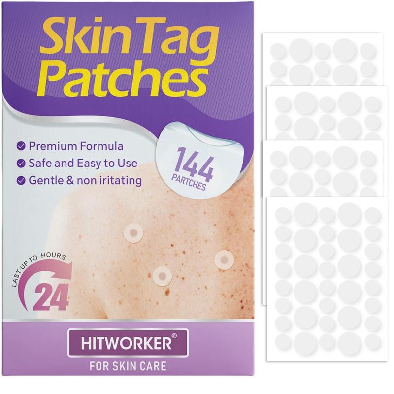 Skin Tag Patches, 144pcs box Hydrocolloid Acne Patches, Natural Skin Care Patches for All Skin Types, Waterproof Acne Care Patches, Christmas Gift