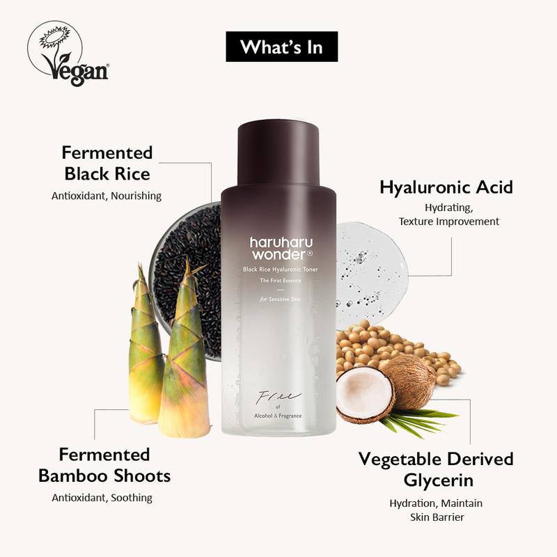 [HARUHARU WONDER Official Shop] - Black Rice Hyaluronic Toner Fragrance Free 150ml