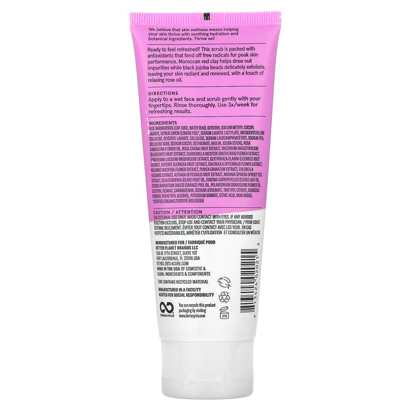 ACURE Radically Rejuvenating Facial Scrub, 4 fl oz (118 ml)