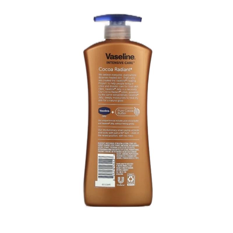 Vaseline Cocoa Radiant Body Lotion 20.3 fl oz (600 ml) - Intensive Care - Body Care Moisturize Moisturizing