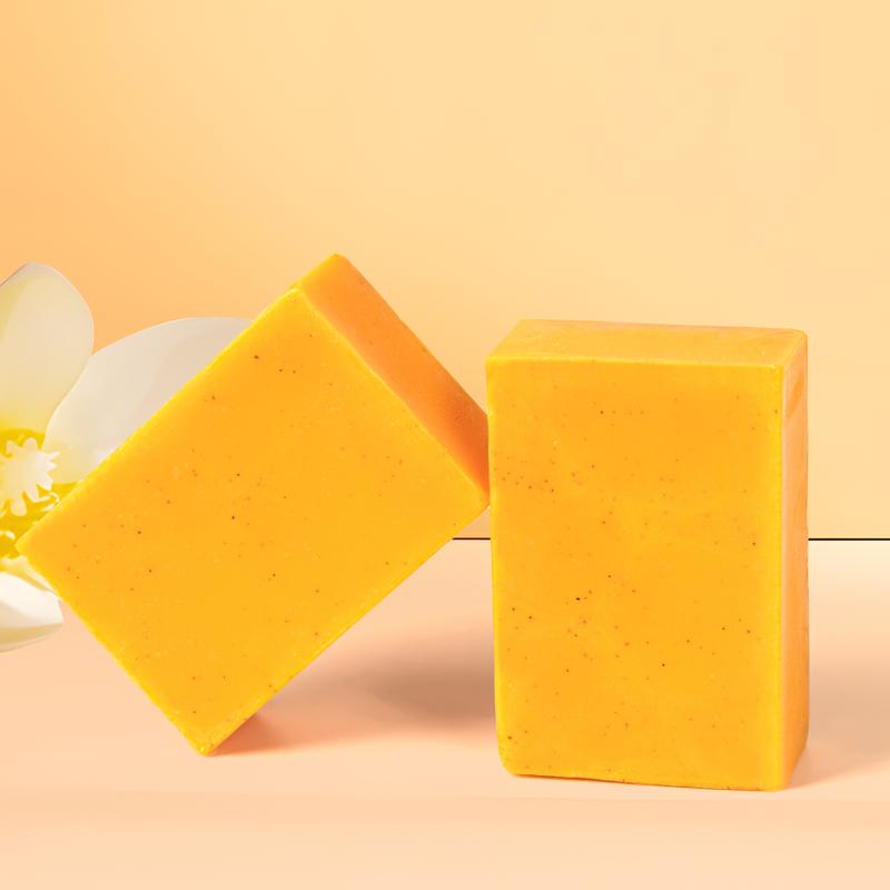 Handmade Soap For Body Wash Face Cleansing Soap Kojic Acid Soap Turmeric Acid Brightening Soap Body Care Acne Coconut Organic Cleanser Skin Care Comfort Skin Repair