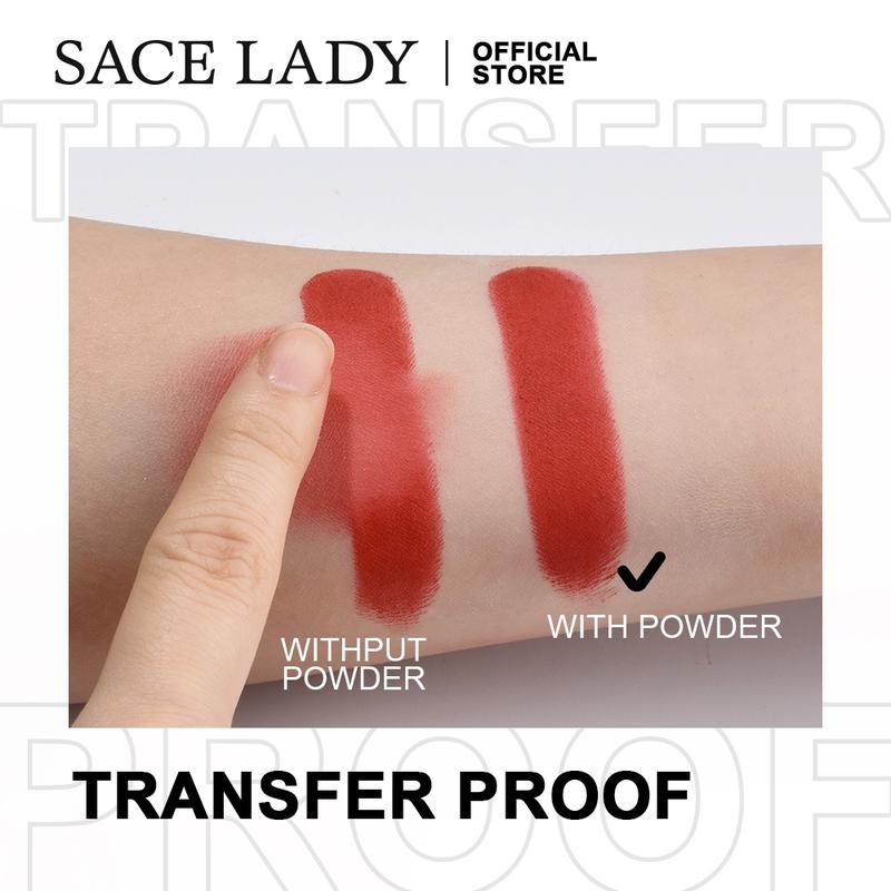 SACE LADY Oil-Control Face Powder Matte Waterproof Long-lasting Smooth Loose Setting Powder Makeup Brush Oil Control