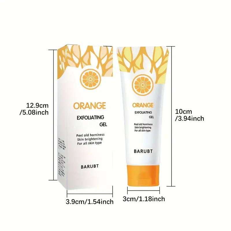 Gentle Exfoliant,Exfoliating Cleanser,Orange Exfoliating Gel,Cleansing Gel - 50g,Exfoliating, Moisturizing,Exfoliating All Skin Types Exfoliating Gel Skin Care Daily